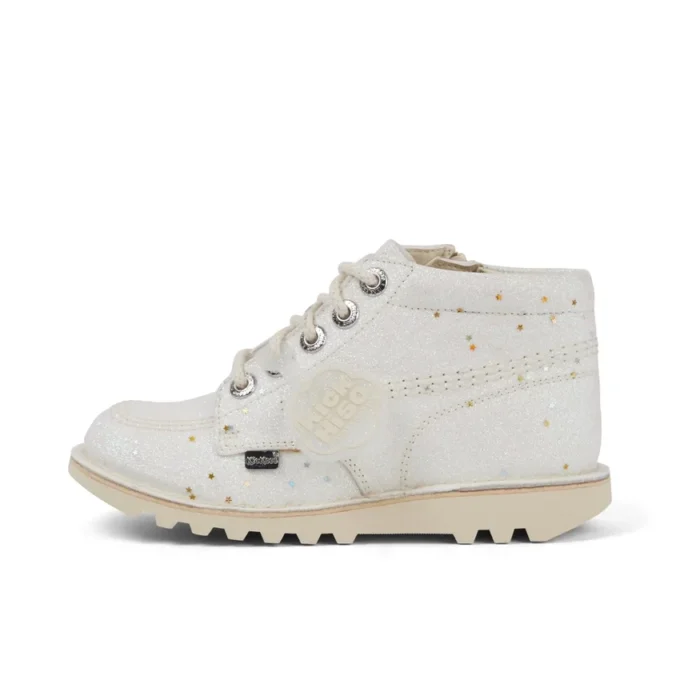 Παιδικά μπότες Kick Hi Glitter Unisex Λευκό