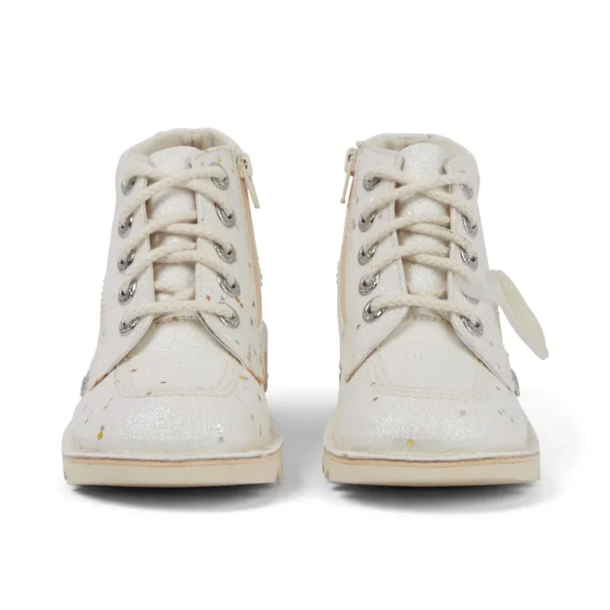 Παιδικά μπότες Kick Hi Glitter Unisex Λευκό