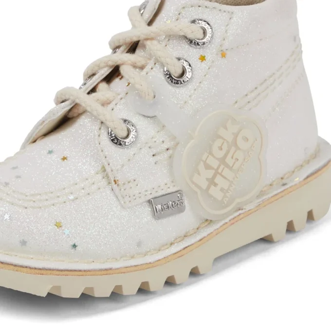 Παιδικά μπότες Kick Hi Glitter Unisex Λευκό Παιδικά μπότες Kick Hi Glitter Unisex Λευκό