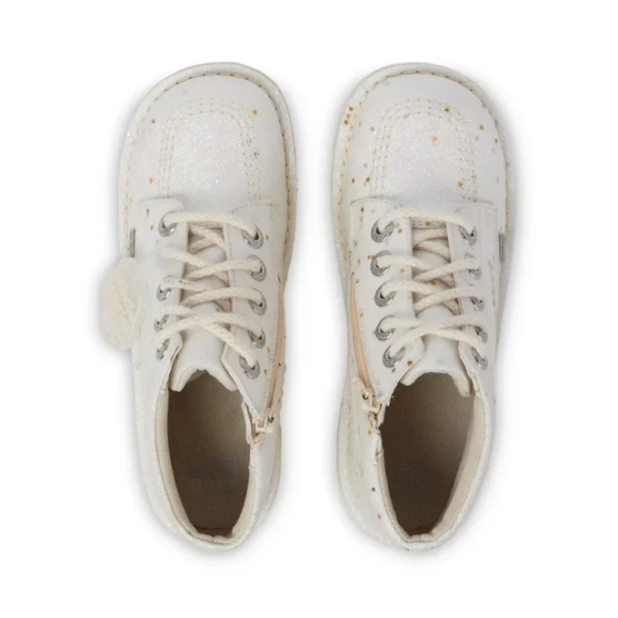 Παιδικά μπότες Kick Hi Glitter Unisex Λευκό