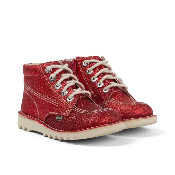 Παιδικά παπούτσια Kick Hi Glitter Unisex Κόκκινα Παιδικά παπούτσια Kick Hi Glitter Unisex Κόκκινα