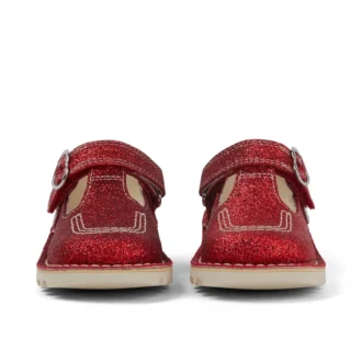 Παιδικά παπούτσια Kick T-Bar Glitter Unisex Κόκκινα