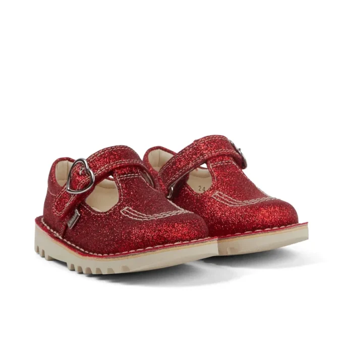 Παιδικά παπούτσια Kick T-Bar Glitter Unisex Κόκκινα Παιδικά παπούτσια Kick T-Bar Glitter Unisex Κόκκινα