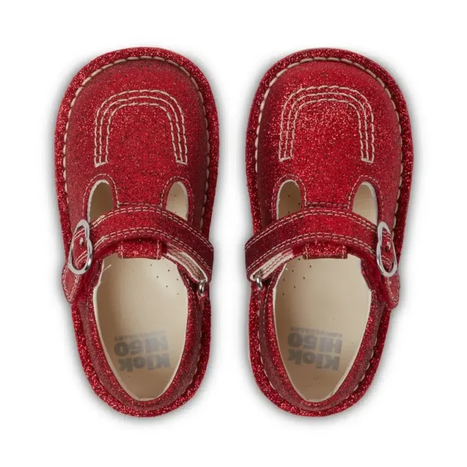 Παιδικά παπούτσια Kick T-Bar Glitter Unisex Κόκκινα Παιδικά παπούτσια Kick T-Bar Glitter Unisex Κόκκινα