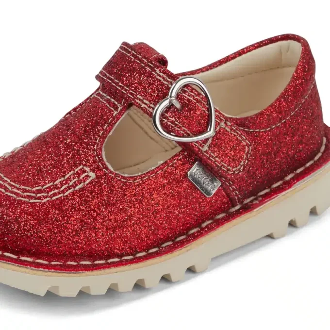 Παιδικά παπούτσια Kick T-Bar Glitter Unisex Κόκκινα Παιδικά παπούτσια Kick T-Bar Glitter Unisex Κόκκινα