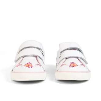 Παιδικά παπούτσια Tovni Twin Happy Trainers από δέρμα, λευκά