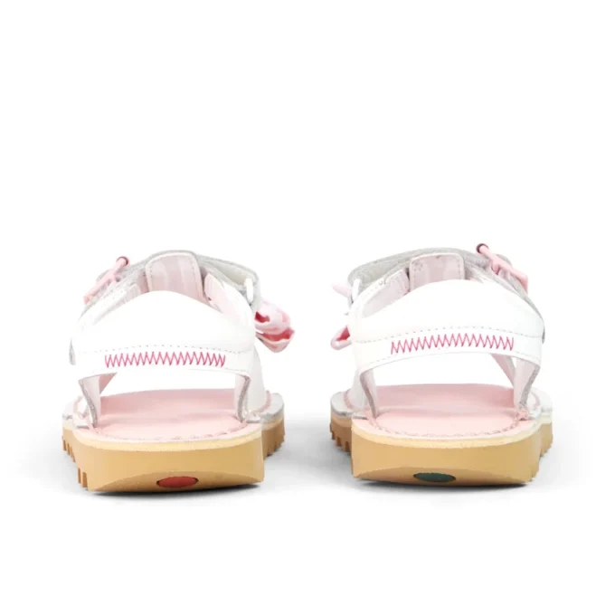 Παιδικά σανδάλια Kick Sandal για κορίτσια, δερμάτινα, λευκά Παιδικά σανδάλια Kick Sandal για κορίτσια, δερμάτινα, λευκά