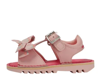 Παιδικά σανδάλια Kick Sandal για κορίτσια, δερμάτινα, ροζ