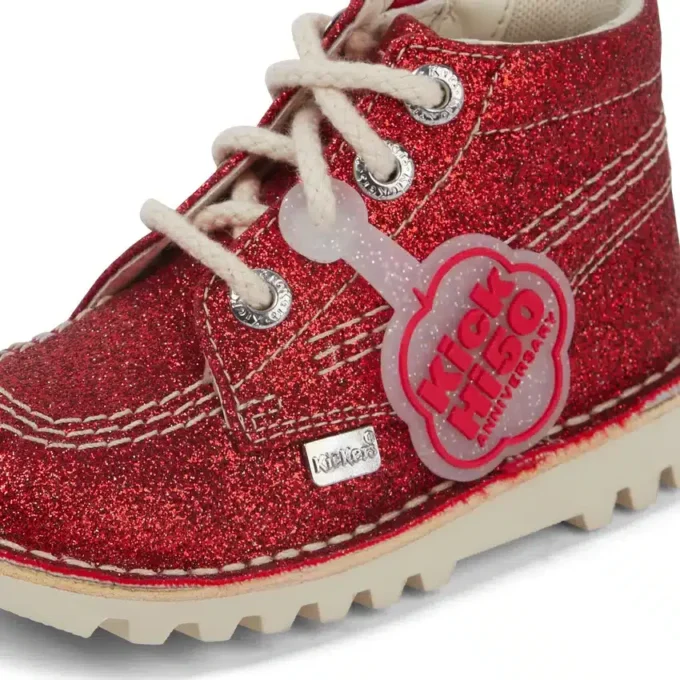 Παιδικά Unisex Kick Hi Glitter Boots Κόκκινα Παιδικά Unisex Kick Hi Glitter Boots Κόκκινα