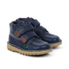 Παιδικά Unisex Kick Hi Roll Δερμάτινα Μπλε