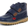 Παιδικά Unisex Kick Hi Roll Δερμάτινα Μπλε