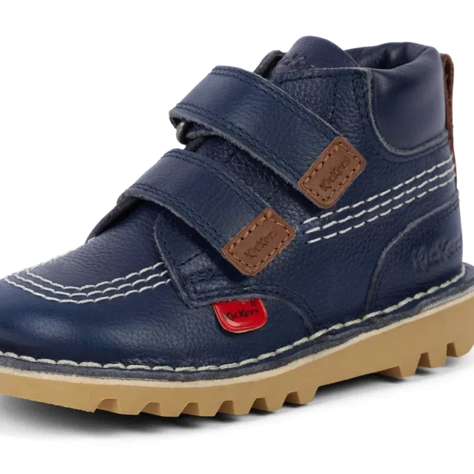 Παιδικά Unisex Kick Hi Roll Δερμάτινα Μπλε
