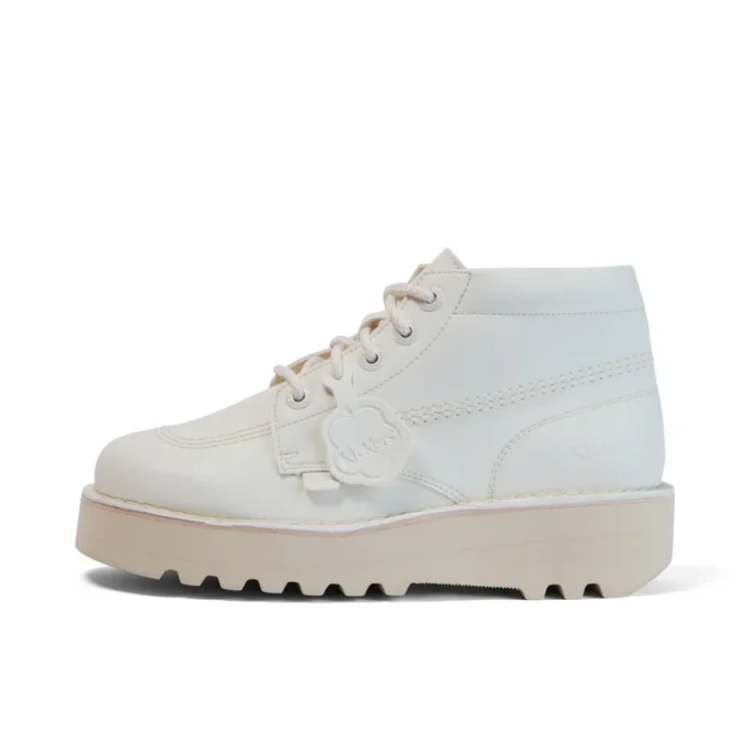 Παιδικά Unisex Kick Hi Stack από εναλλακτικό δέρμα Λευκό Παιδικά Unisex Kick Hi Stack από εναλλακτικό δέρμα Λευκό