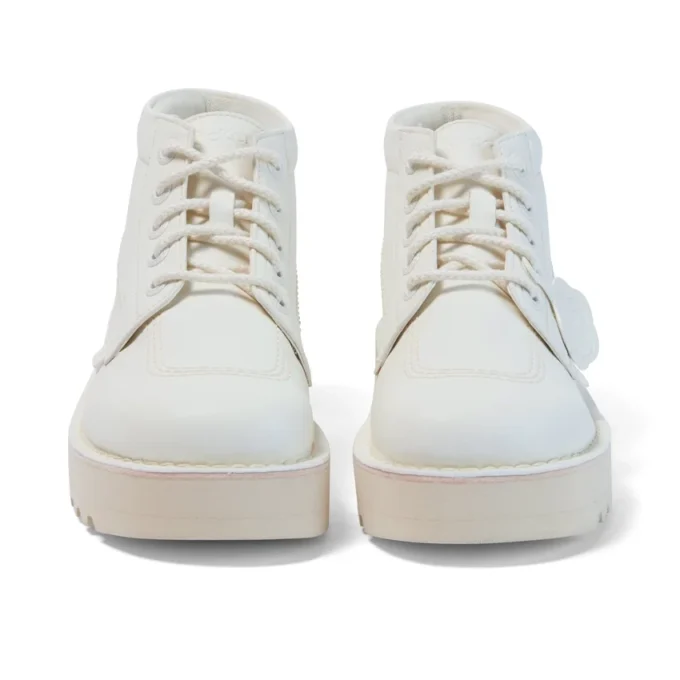 Παιδικά Unisex Kick Hi Stack από εναλλακτικό δέρμα Λευκό Παιδικά Unisex Kick Hi Stack από εναλλακτικό δέρμα Λευκό