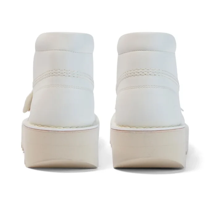 Παιδικά Unisex Kick Hi Stack από εναλλακτικό δέρμα Λευκό Παιδικά Unisex Kick Hi Stack από εναλλακτικό δέρμα Λευκό