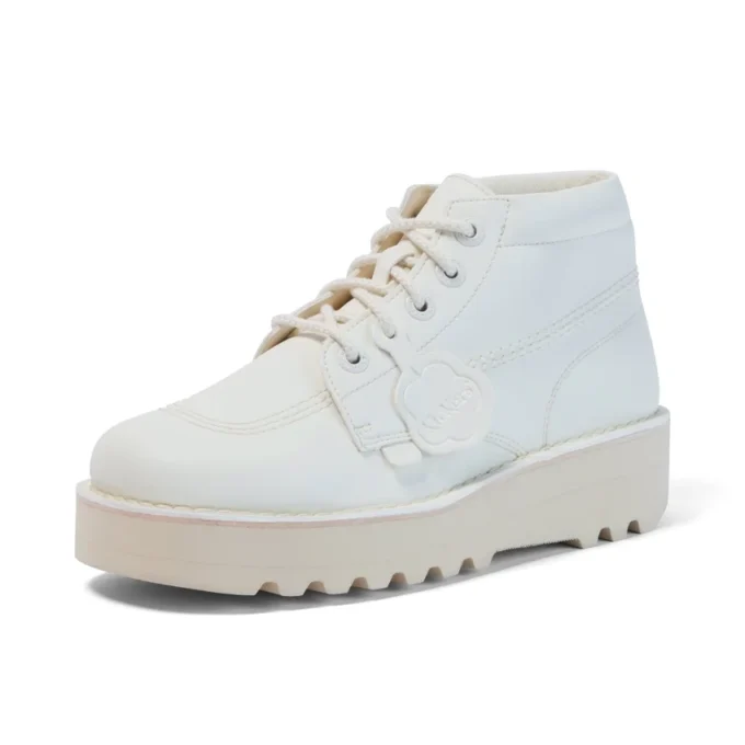 Παιδικά Unisex Kick Hi Stack από εναλλακτικό δέρμα Λευκό Παιδικά Unisex Kick Hi Stack από εναλλακτικό δέρμα Λευκό