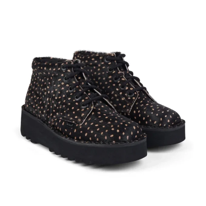 Παιδικά Unisex Kick Hi Stack Spot Leather Black