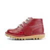 Παιδικά Unisex Kick Hi Zip Δέρμα Κόκκινο