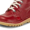 Παιδικά Unisex Kick Hi Zip Δέρμα Κόκκινο