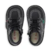 Παιδικά Unisex Kick Hi Zip Δέρμα Μαύρο/Λευκό
