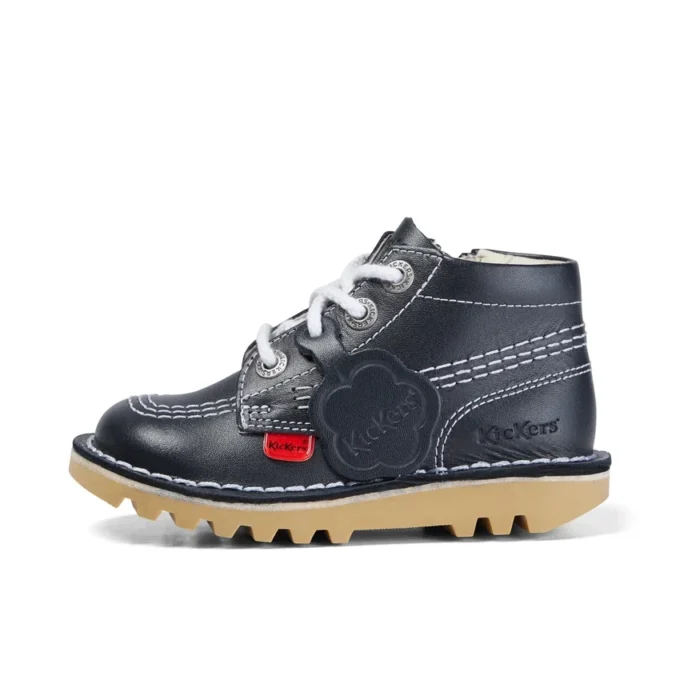 Παιδικά Unisex Kick Hi Zip Δέρμα Ναυτικό