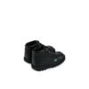 Παιδικά Unisex Kick Hi Zip Δερμάτινα Μαύρα