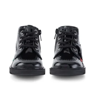 Παιδικά Unisex Kick Hi Zip Λουστρίνι Μαύρα
