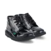 Παιδικά Unisex Kick Hi Zip Λουστρίνι Μαύρα