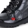 Παιδικά Unisex Kick Hi Zip Λουστρίνι Μαύρα