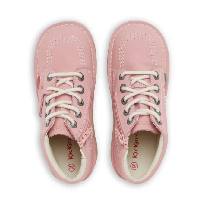 Παιδικά Unisex Kick Hi Zip Nubuck Ανοιχτό ροζ