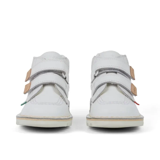 Παιδικό Unisex Kick Hi Roll Δέρμα Λευκό