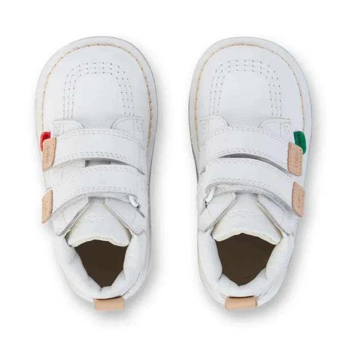 Παιδικό Unisex Kick Hi Roll Δέρμα Λευκό