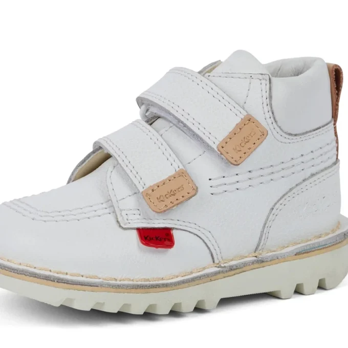 Παιδικό Unisex Kick Hi Roll Δέρμα Λευκό