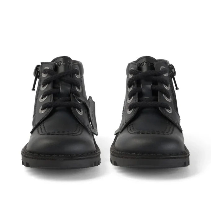 Παιδικό Unisex Kick Hi Zip Δέρμα Alternative Μαύρο Παιδικό Unisex Kick Hi Zip Δέρμα Alternative Μαύρο