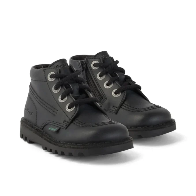 Παιδικό Unisex Kick Hi Zip Δέρμα Alternative Μαύρο Παιδικό Unisex Kick Hi Zip Δέρμα Alternative Μαύρο