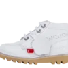Παιδικό Unisex Kick Hi Zip Δέρμα Λευκό Παιδικό Unisex Kick Hi Zip Δέρμα Λευκό