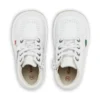 Παιδικό Unisex Kick Hi Zip Δέρμα Λευκό Παιδικό Unisex Kick Hi Zip Δέρμα Λευκό
