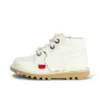 Παιδικό Unisex Kick Hi Zip Leather Alternative Λευκό Παιδικό Unisex Kick Hi Zip Leather Alternative Λευκό
