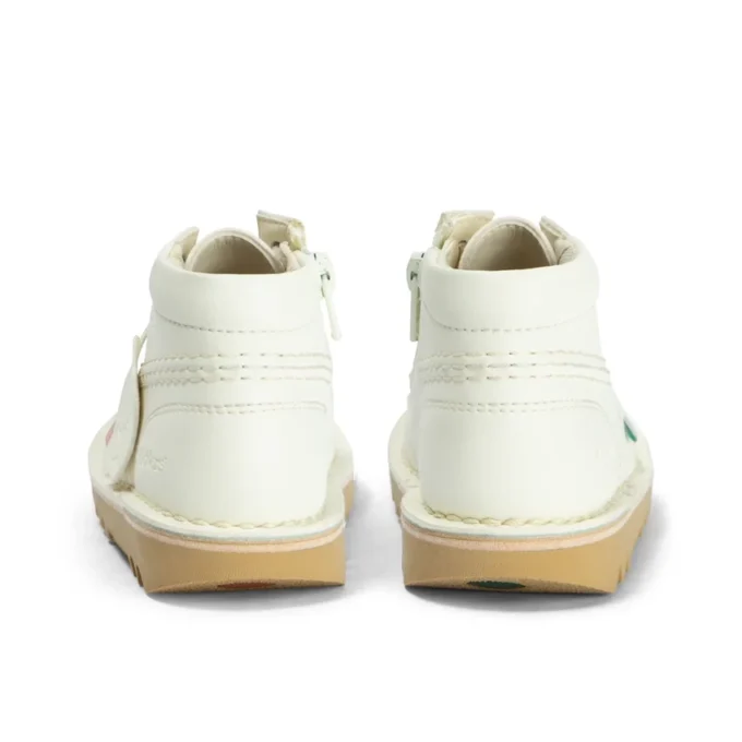 Παιδικό Unisex Kick Hi Zip Leather Alternative Λευκό Παιδικό Unisex Kick Hi Zip Leather Alternative Λευκό