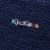 Πλεκτό γυναικείο Kickers με λαιμόκοψη και φαρδιά μανίκια, μπλε Πλεκτό γυναικείο Kickers με λαιμόκοψη και φαρδιά μανίκια, μπλε