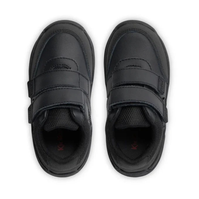 Stomper Mid Leather Black για μικρά αγόρια