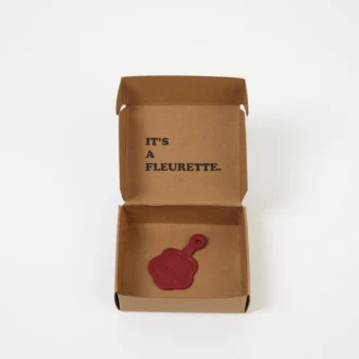 Unisex δερμάτινο Fleurette κόκκινο
