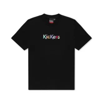 Unisex μπλουζάκι Kickers Classic με κοντά μανίκια για ενήλικες Μαύρο