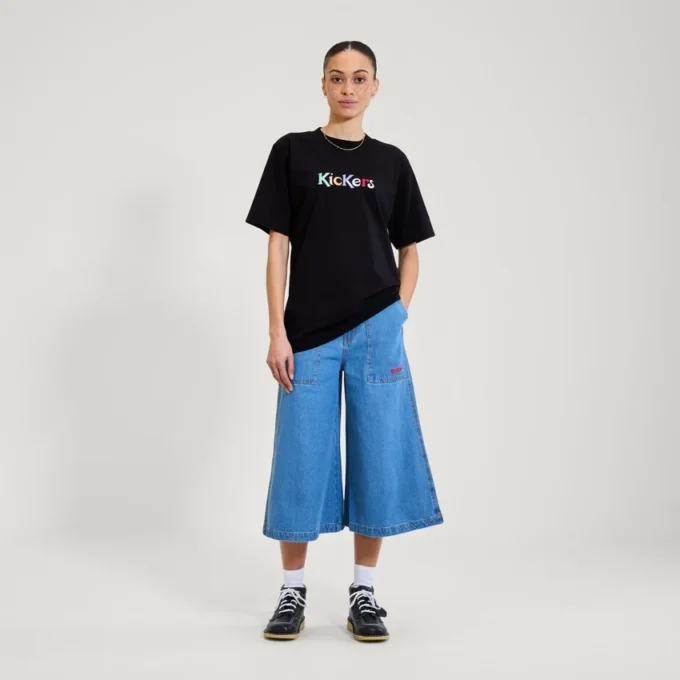 Unisex μπλουζάκι Kickers Classic με κοντά μανίκια για ενήλικες Μαύρο Unisex μπλουζάκι Kickers Classic με κοντά μανίκια για ενήλικες Μαύρο