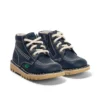 Βρεφικά Unisex Kick Hi Zip Leather Alternative Navy