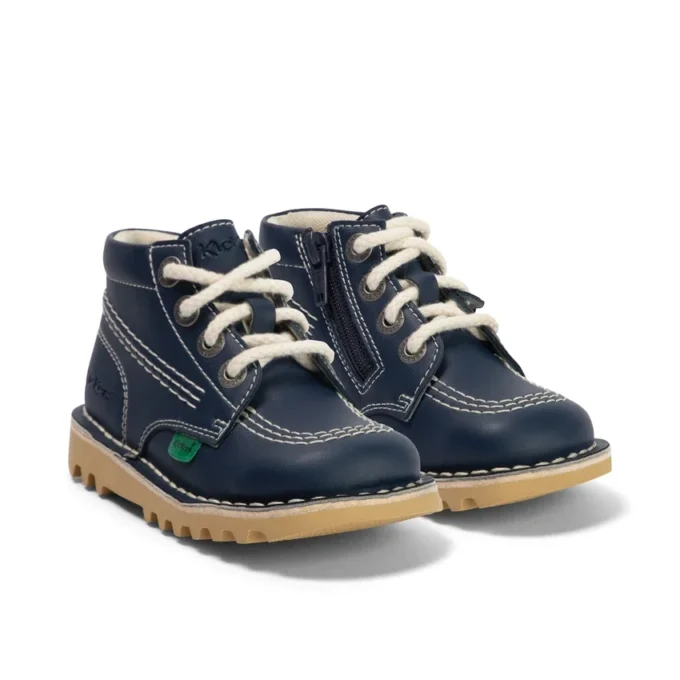 Βρεφικά Unisex Kick Hi Zip Leather Alternative Navy