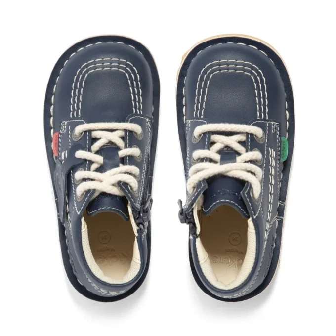 Βρεφικά Unisex Kick Hi Zip Leather Alternative Navy