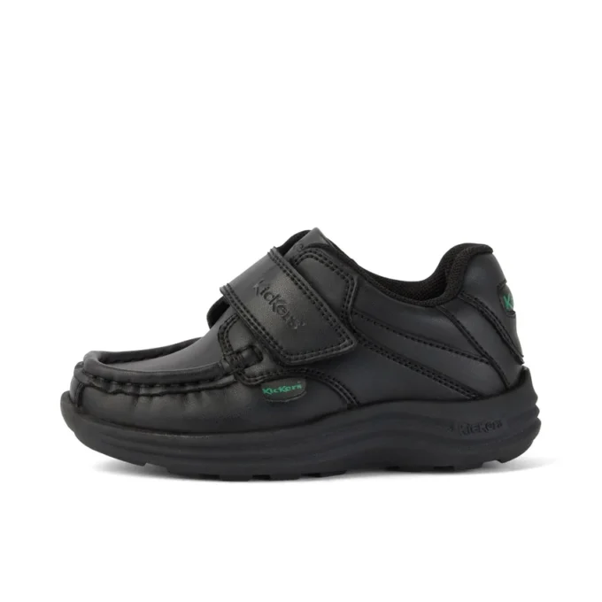 Βρεφικά Unisex Reasan Strap Leather Alternative Μαύρα