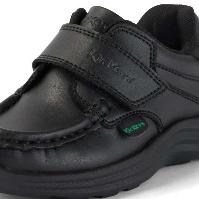 Βρεφικά Unisex Reasan Strap Leather Alternative Μαύρα