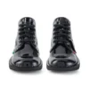Youth Unisex Kick Hi Patent Leather Black Youth Unisex Kick Hi Patent Leather Black